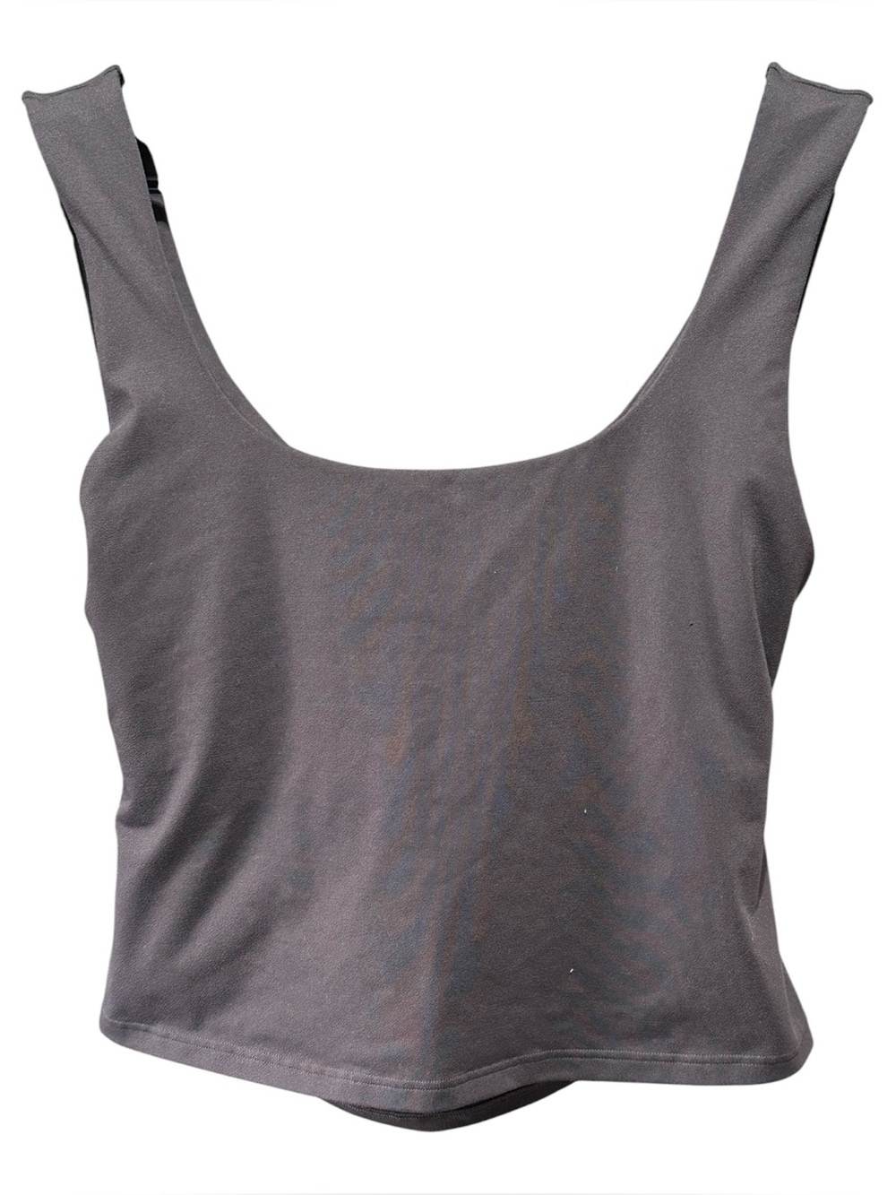 Fabletics Women’s XL Gray Open Back Workout Tank Top Twist Back Athletic